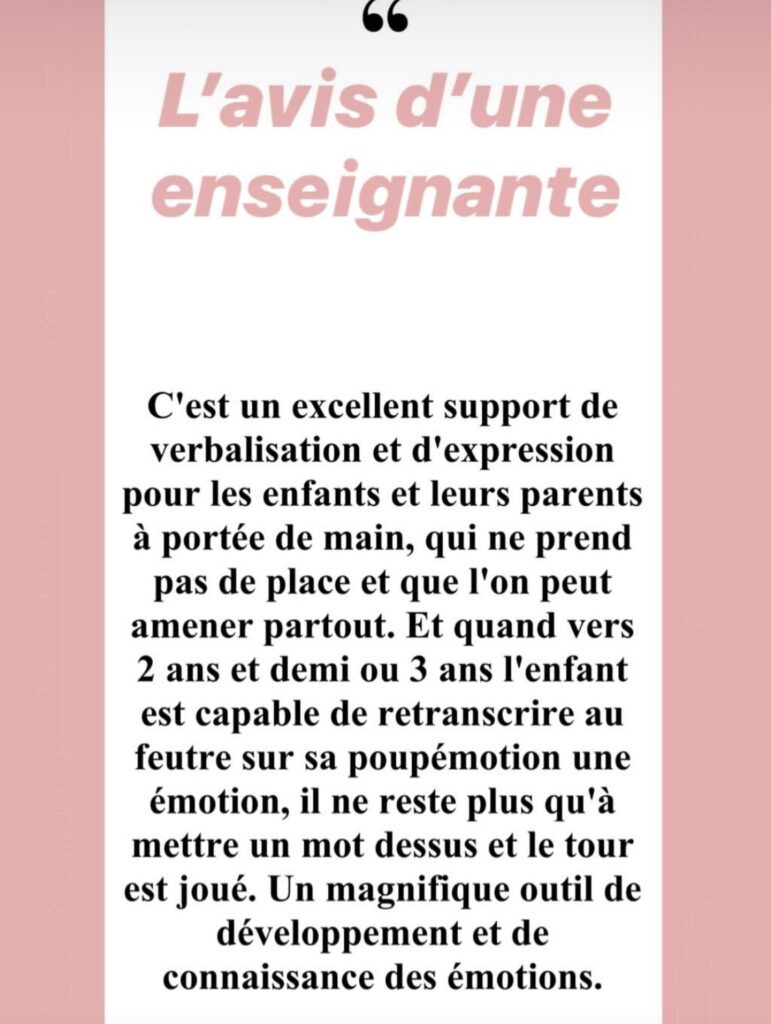 temoignage enseignante poupemotion titoudou