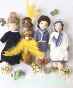 poupees au crochet mailles heroines