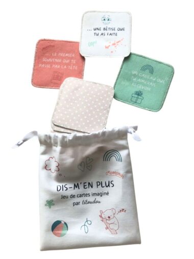 Jeu de cartes « Dis-m&rsquo;en plus … » : Jouet fini ou kit couture complet