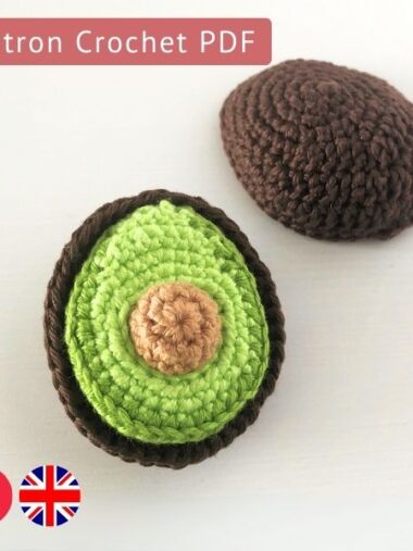 Avocat au crochet – dînette à assembler pour enfant (patron PDF)