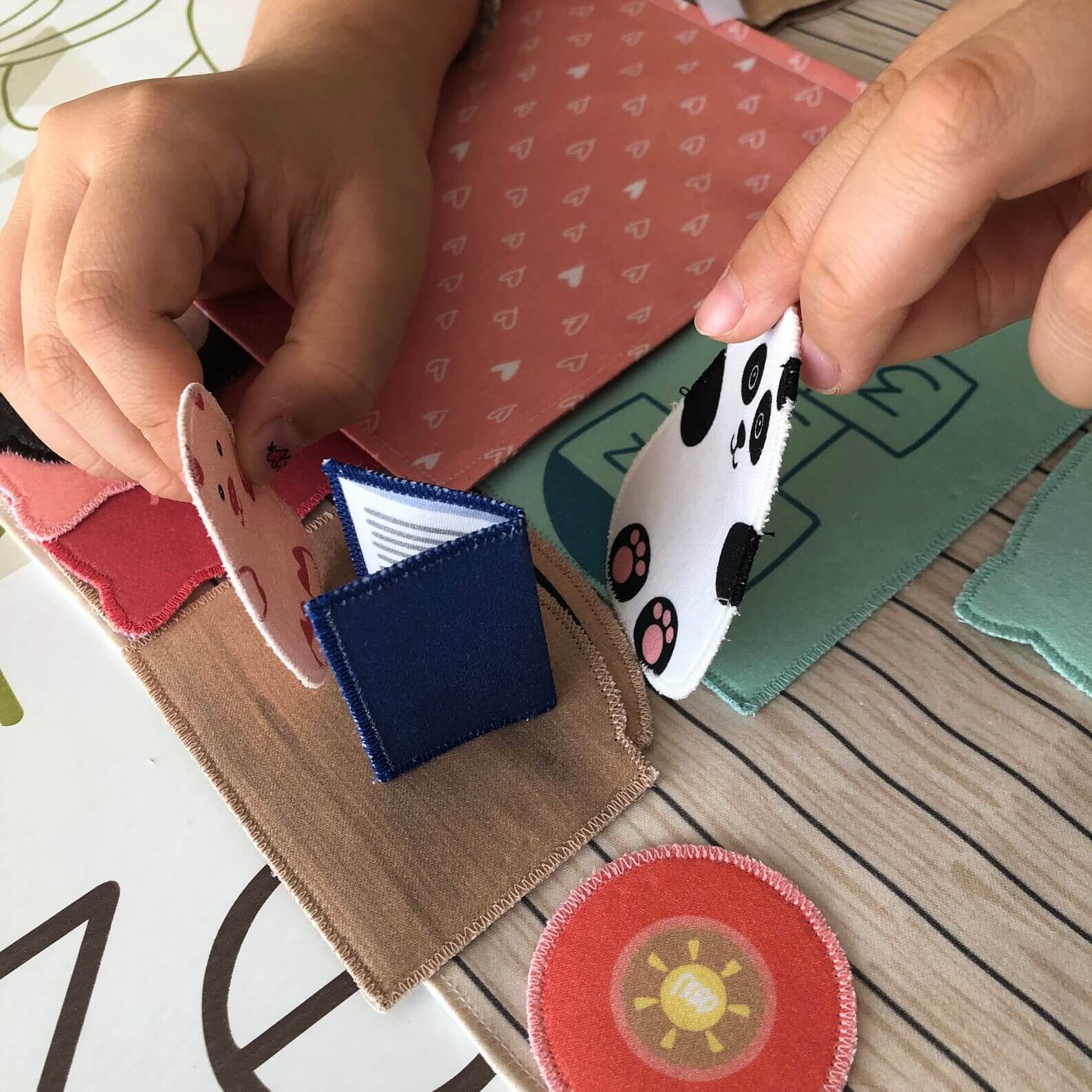 accessoires en tissu tapis de jeu titoudou