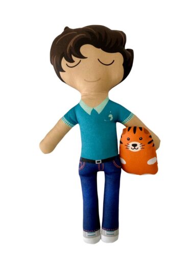 Poupée Léo et son doudou Mochi  (Jouet fini ou kit couture complet)